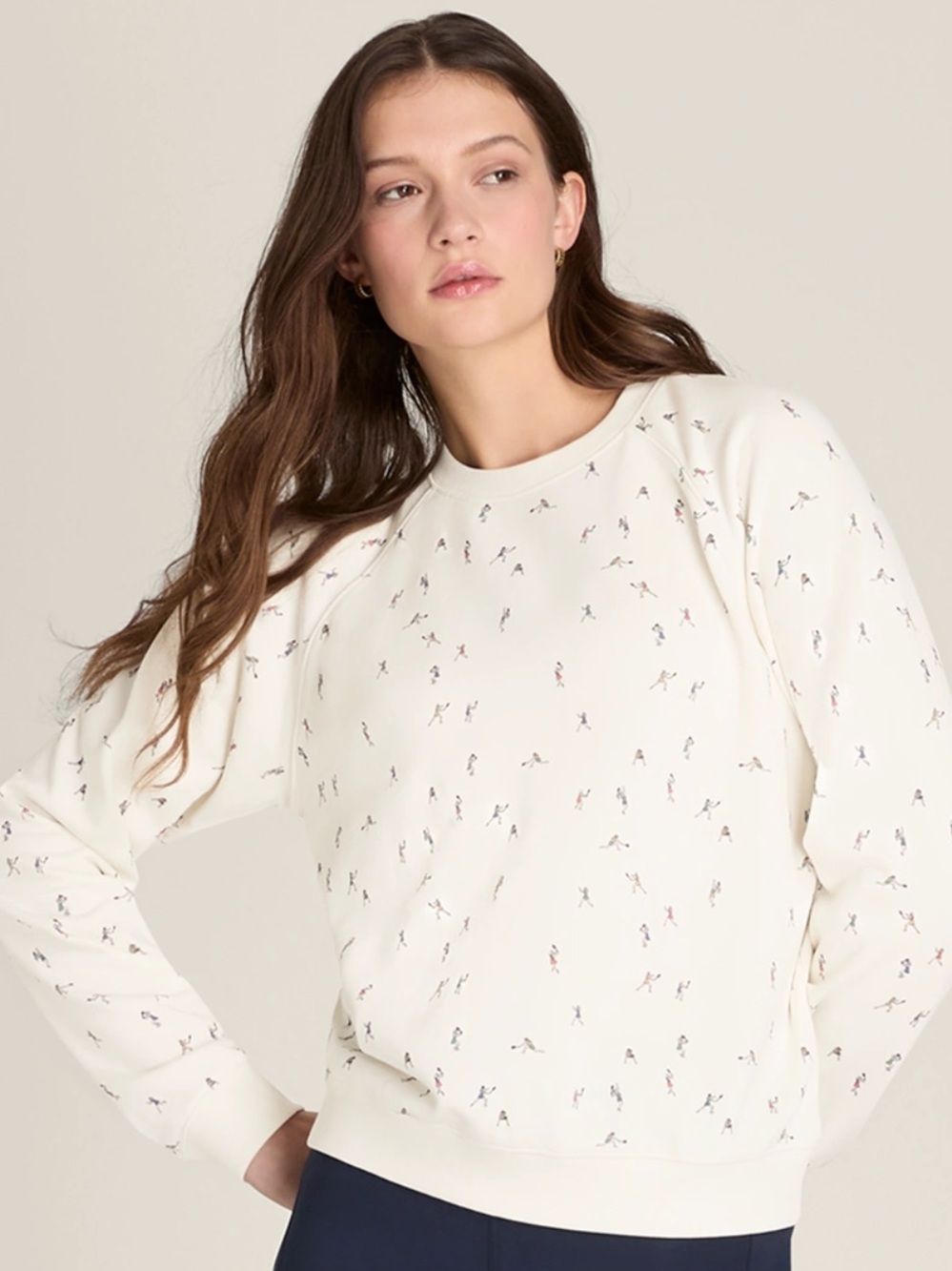 Wilson Classic Crewneck Sweatshirt Tennis Players Print